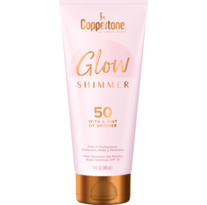 Coppertone Glow with Shimmer Sunscreen Lotion, SPF 50 Sunscreen, 5 Fl Oz