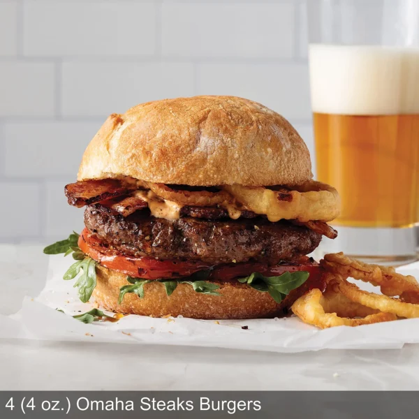Omaha Steaks Favorites Gift Basket (4x Bacon-Wrapped Filet Mignon, 4 Air-Chilled Boneless Chicken Breasts, 4x Omaha Steaks Burgers, 4x Gourmet Franks, 4x Potatoes au Gratin, 4x Tartlets & More) - Image 2
