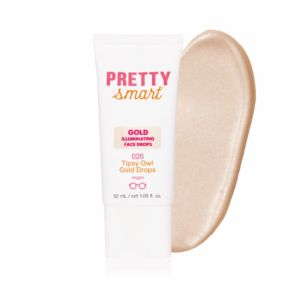 Pretty Smart Tipsy Owl Illuminating Face Drops, Gold Drops, 1.08 fl. oz Tube