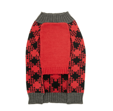 Vibrant Life Buffalo Plaid Dog & Cat Sweater, Black and Red, S, among other Jack Russell Terrier, Pug, Shih Tzu(2)