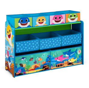 Baby Shark Deluxe 9 Bin Design and Store Toy Organizer by Delta Children