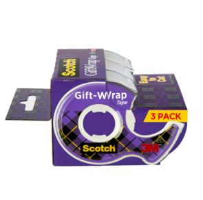 Scotch Gift Wrap Tape, 3x4 in, x 325 in, 3 Dispensers